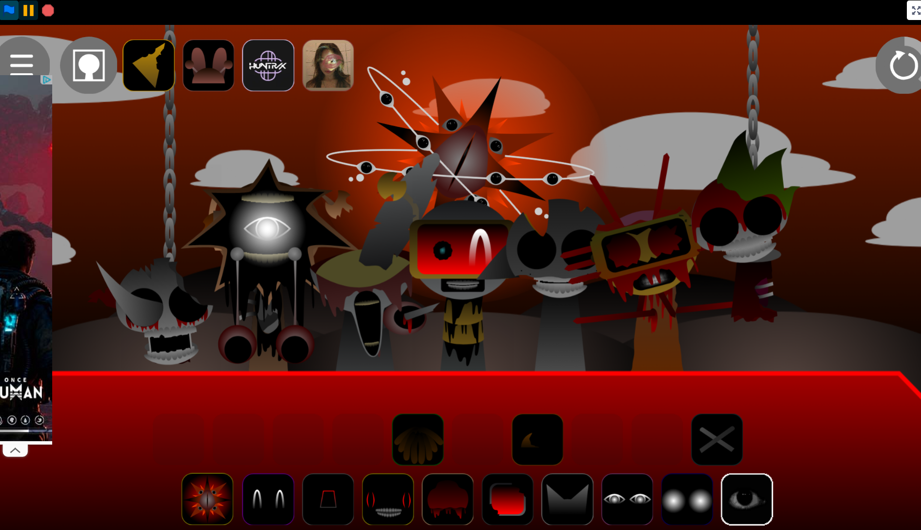 Sprunki Phase 6 The Scarlet Sun But With Garageband Sounds