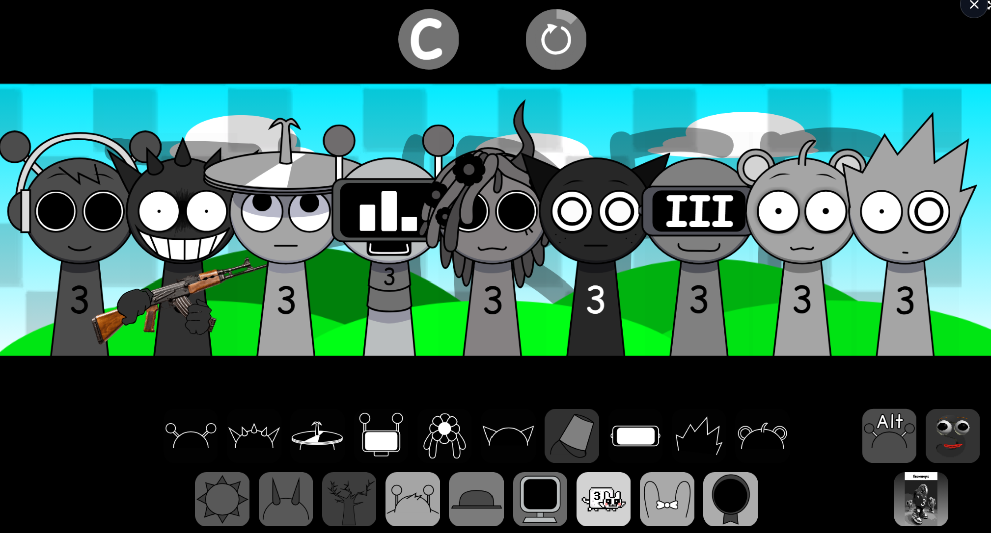 Sprunki Three Incredibox Mod